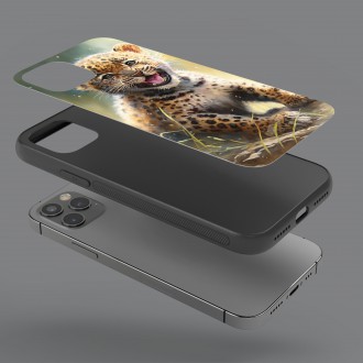 Kryt na mobil Akvarelový leopard