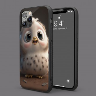 Kryt na mobil Animovaná biela sova