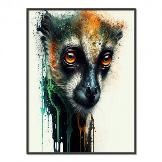 Graffiti lemur