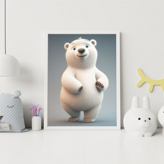 Animovaný ľadový medveď