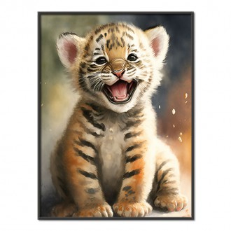 Akvarelový tiger