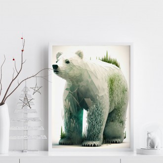 Prírodný ľadový medveď