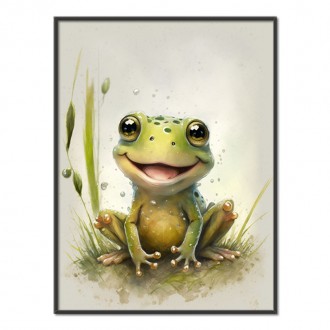 Akvarelová žaba