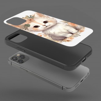 Kryt na mobil Mláďa mačky v kvetoch