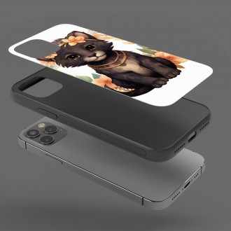 Kryt na mobil Mláďa pantera v kvetoch