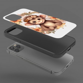 Kryt na mobil Mláďa opičky v kvetoch