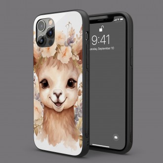 Kryt na mobil Mláďa lamy v kvetoch