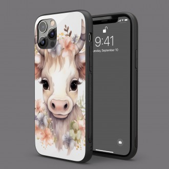 Kryt na mobil Mláďa kravy v kvetoch