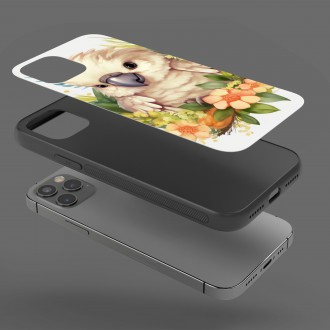 Kryt na mobil Mláďa papagája v kvetoch