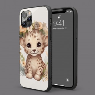 Kryt na mobil Mláďa geparda v kvetoch