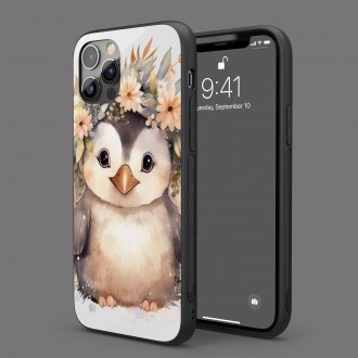 Kryt na mobil Mláďa tučniaka v kvetoch