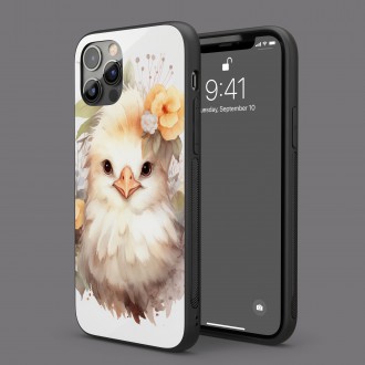 Kryt na mobil Mláďa sliepky v kvetoch