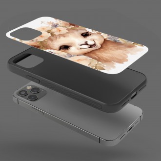 Kryt na mobil Mláďa lamy v kvetoch