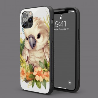 Kryt na mobil Mláďa papagája v kvetoch