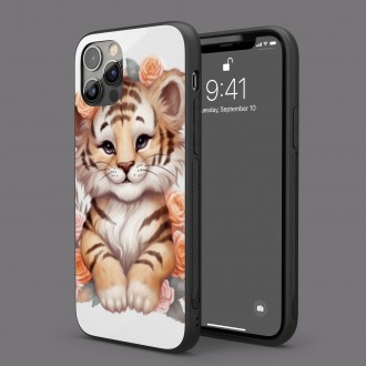 Kryt na mobil Mláďa tigra v kvetoch