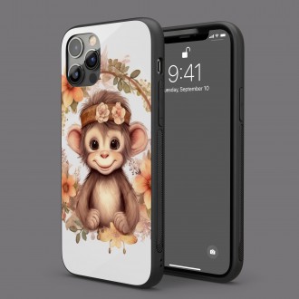 Kryt na mobil Mláďa opičky v kvetoch