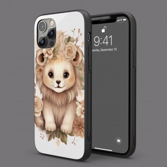 Kryt na mobil Mláďa leva v kvetoch