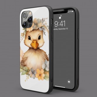 Kryt na mobil Mláďa kačice v kvetoch