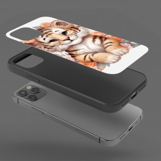 Kryt na mobil Mláďa tigra v kvetoch