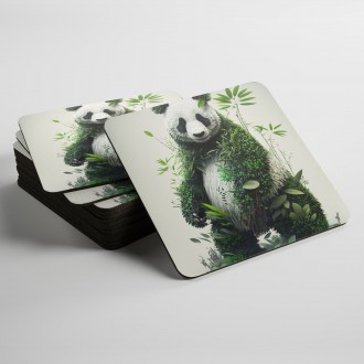 Podtácky Prírodná panda