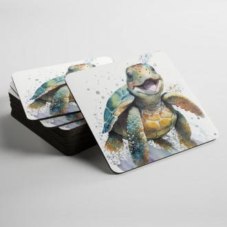Podtácky Akvarelová korytnačka