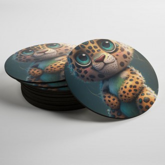 Podtácky Animovaný leopard