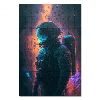 Drevené puzzle Astronaut
