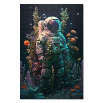 Drevené puzzle Astronaut pod vodou