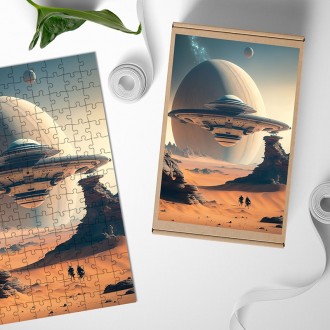 Drevené puzzle Vesmírna loď