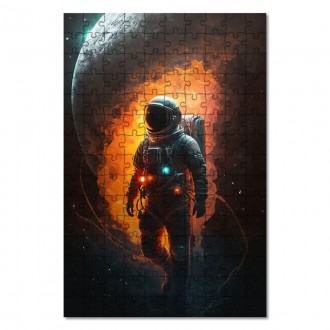 Drevené puzzle Astronaut z budúcnosti