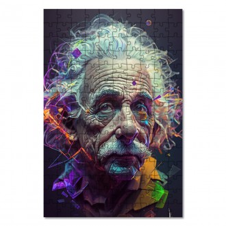 Drevené puzzle Albert Einstein 2