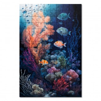 Drevené puzzle Podmorská scenéria Koralový útes