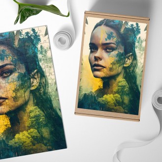 Drevené puzzle Dušou v prírode 2