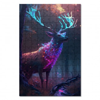 Drevené puzzle Mýtický jeleň