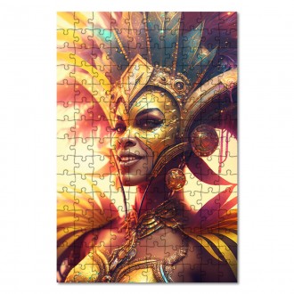 Drevené puzzle Brazílska karnevalová tanečnica 4
