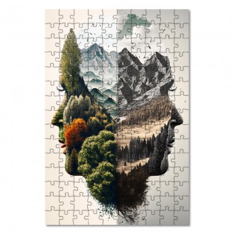 Drevené puzzle Snívanie o prírode