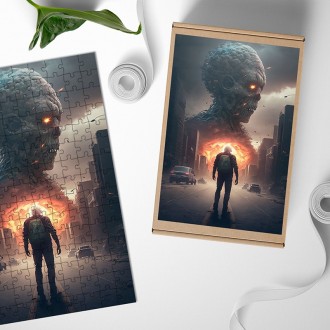 Drevené puzzle Koniec sveta 2