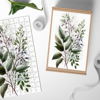 Drevené puzzle Kvetinový herbár 6