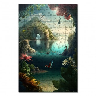 Drevené puzzle Stratený ostrov