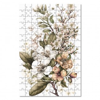 Drevené puzzle Kvetinový herbár 5