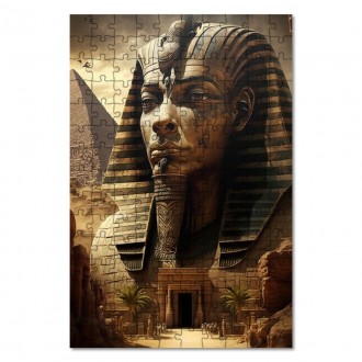Drevené puzzle Egyptský chrám