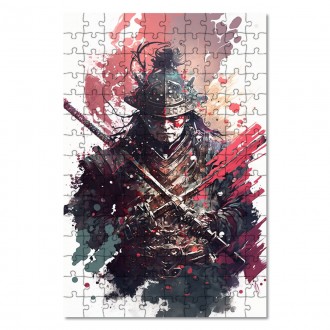Drevené puzzle Vojnový samuraj