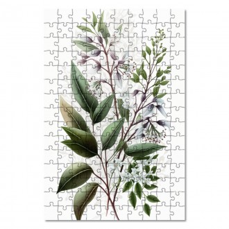 Drevené puzzle Kvetinový herbár 6