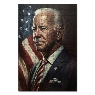 Dřevěné puzzle Prezident USA Joe Biden