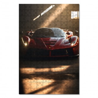 Drevené puzzle Ferrari