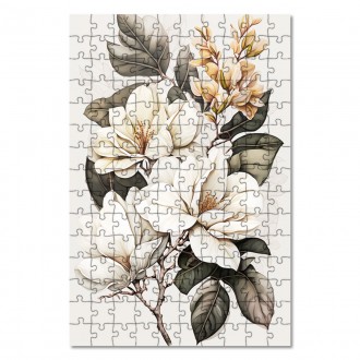 Drevené puzzle Kvetinový herbár 1