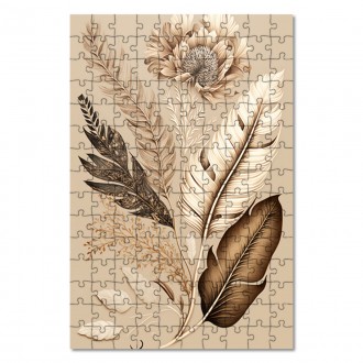 Drevené puzzle Kvetinová koláž