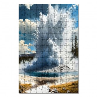 Drevené puzzle Yellowstone 1
