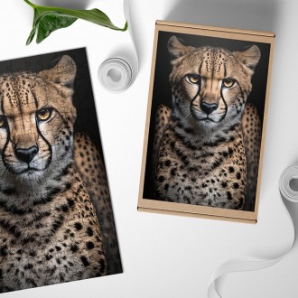 Drevené puzzle Samice geparda