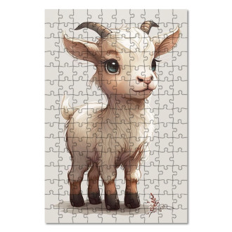 Drevené puzzle Malá koza